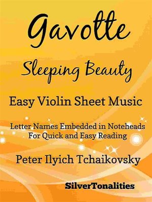cover image of Gavotte Sleeping Beauty Easy Violin Sheet Music
